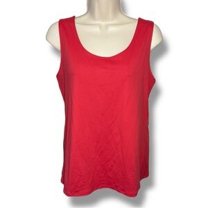Chico's Women’s Microfiber Contemporary Tank Red Size 2 (Large)